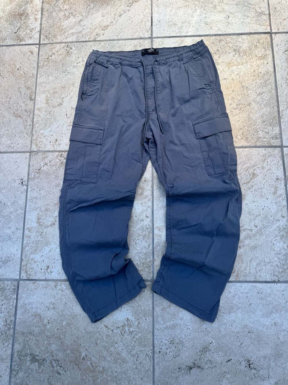 Hollister Parachute Pant Size XL Blue Cargo Epic Flex
